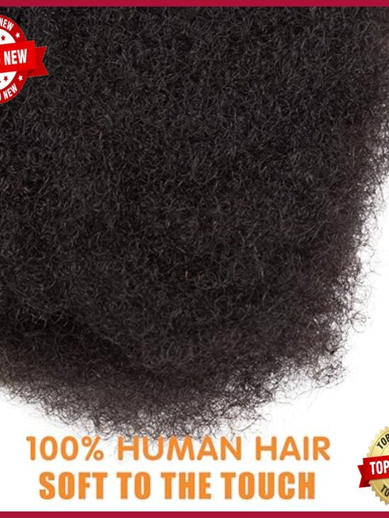 100% Human Hair Afro Kinky Curly Bundles 3 Pack 150g Braiding Extensions main image 4